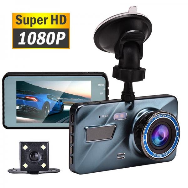 Quality Dual Lens Car DVR Camera Rechargeable Dash Cam 1080FHD With G-Sensor Motion Detection for sale