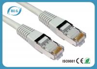 China Grey Cat5e STP Patch Cable 568B Wiring RJ45 Connectors Ethernet Network Cord factory