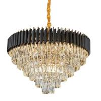 Quality G4 Light Source Diameter 100cm Modern Gold Crystal Raindrop Chandelier for sale