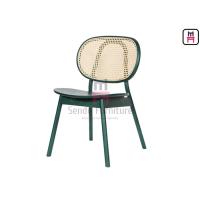 Quality Ash Wood Round Cane Back Armless Dining Chair 0.36cbm for sale