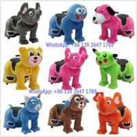 China Baby and Adults Love Coin Operated Kiddie Rides Battery Plush Animal Walking Rides In Shopping Mall for sale