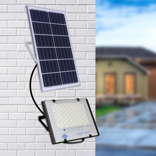Quality 25w Outdoor LED Solar Flood Lights Lamp 6000K Color Temperature for sale