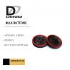 China Fashion Polyester Bulk Clothing Buttons Black & Red Trims Solution factory