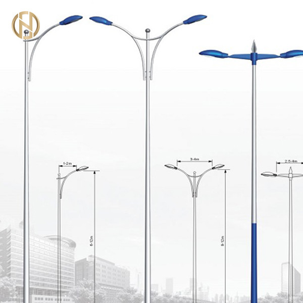 Quality Customized Hot Dip Galvanized 15 Meters Steel Street Light Pole for sale