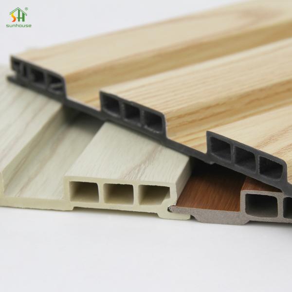 Quality Three-Hole Wpc Wall Panel Panel Mosisture Resistance Wpc Fluted Wall for sale