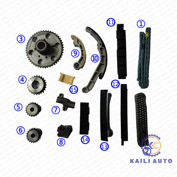 Quality Timing chain kit for NISSAN NP300 NAVARA (D40) PATHFINDER III (R51) 13028-EB70A 94L 13070-EB70B for sale