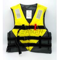 Quality Jetski Yellow Color Water Sports Leisure Life Jacket Flotation Adult Life Vest for sale