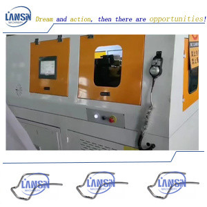 Quality PLC Touch Screen CNC Pipe Notching Machine For Car Headrest for sale