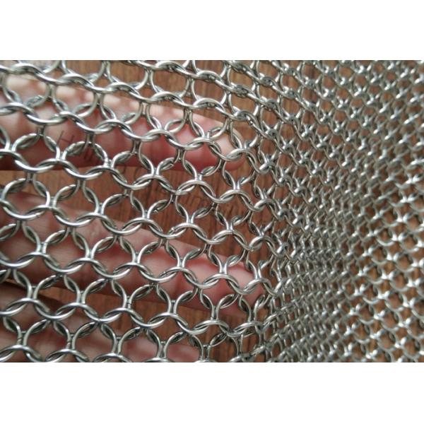 Quality 8' × 2' Stainless Steel Metal Mesh Curtains Easy For Corner And Curved Curtain for sale