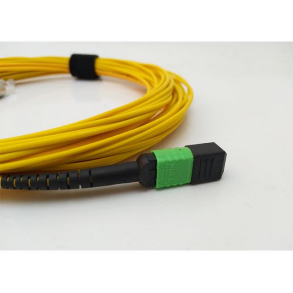 Quality 12F Cores MPO MTP APC To FC Fiber Optic Patch Cord for sale