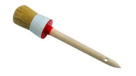 Quality OEM White Bristle Chalk Paint Brushes Furniture Wax Brush for sale