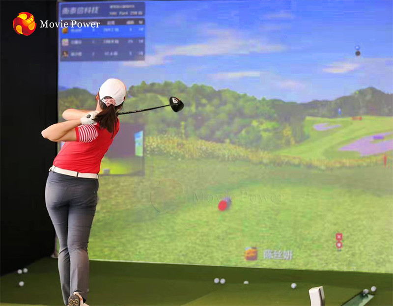 China Professional Virtual Indoor Golf Simulator Projection ROHS factory