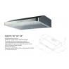 China American style Under cabinet cooker hoods 30 inch with ETL certificate model NAC01/30'' factory