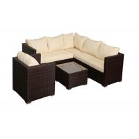 China 180g Polyester 5 Piece Wicker Patio Set , Rattan Garden Furniture Table And Chairs factory