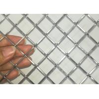Quality Interior 316l Stainless Steel Wire Mesh Crimps Woven Metal Building Facade using for sale
