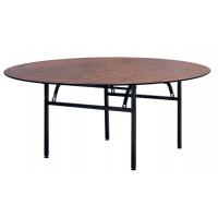 China 30*30*1.2mm Iron Powder Coated Round Hotel Banquet Table For Dining for sale
