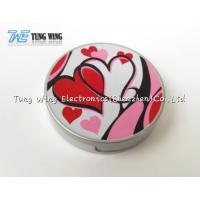 China Logo Printing Pocket Makeup Mirror Cosmetic Mirror With Sound factory