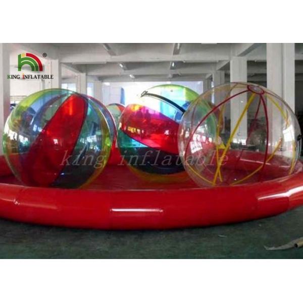 Quality Multi-Color Inflatable Walk On Water Ball , Kids Funny Summer Water Pool Games for sale