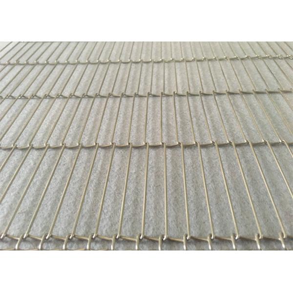 Quality 316L SS Flat Flex Wire Belt , Food Grade Wire Mesh Belt For Meat Processing Machine for sale