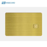 China WCT Dual Interface NFC Metal Cards App Metal Business Card 4K Gold With QR Code factory