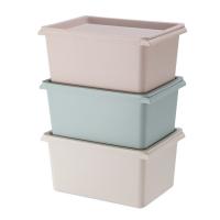 China Promotional Stackable Plastic Storage Box With Lid OEM ODM factory