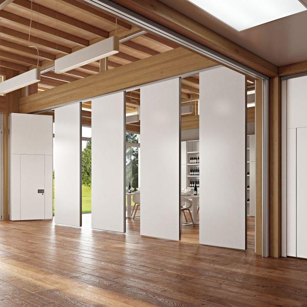 Quality Hotel Movable Acoustic Folding Partition Walls Sliding Wood Doors for sale