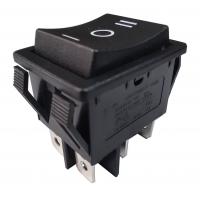 Quality High Quality R5-4 ON-OFF-ON DPDT Black Rocker Switch, 32*25mm, 20A 125VAC for sale