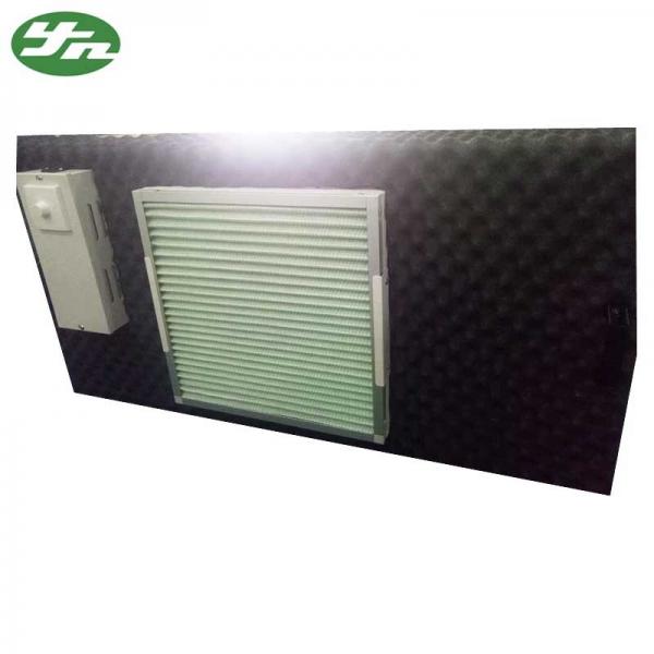 Quality Ceiling Mounted Hepa FFU Fan Filter Unit Lightweight With Black Insulation for sale