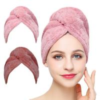 Quality Soft Quick Dry 300gsm Microfiber Hair Towel Wrap Friendly For Long Hair for sale