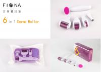 China High quality factory sales 6 in 1 derma roller custom logo needles micro needle roller derma skin roller CE approved factory