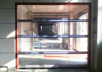 China Full Transparent PVC Window Roll Up Doors Stainless Steel Frame factory