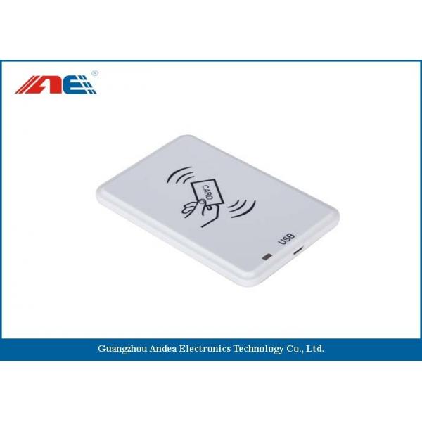 Quality White HF USB RFID Reader For Passive RFID Tags Support Anti - Collision for sale