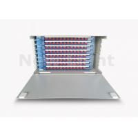 China FTTX / FTTH Fiber Optic Distribution Frame 19 Inch 96 Port Fiber Patch Panel factory