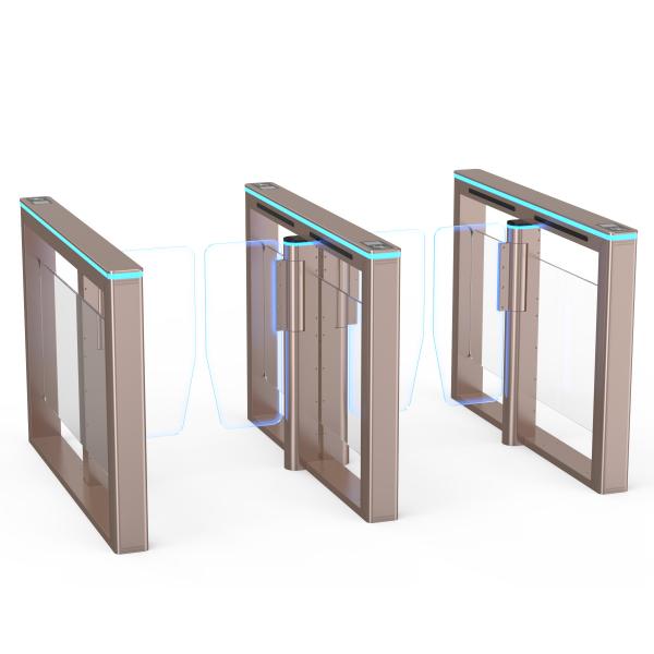 Quality Aluminum Alloy Electronic Turnstile Gates IC Card Speed Swing Barrier System for sale