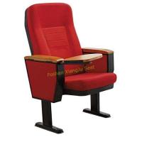 Buy cheap Red Fabric Wooden Armrest Auditorium Chairs With Writing Pad 5 Years Warranty from wholesalers