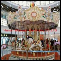 China Fairground carousel horse ride for sale coin operated kiddie rides carousel factory