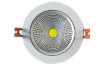 China High Flux White 50w COB Led Down Light RAL9003 Led Commercial Downlights factory