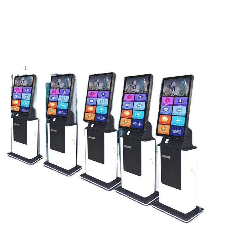 China Lobby Touch Screen Kiosk Machine Fingerprint Passport Scanner Terminal factory