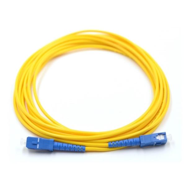 Quality G652D Single Mode Fiber Optic Patch Cord Simplex Sc UPC To Sc UPC 3 Meter for sale