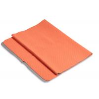 China Orange Yoga Mat Cover Towel , Lightweight Skidless Yoga Mat Towel Soft Feeling factory