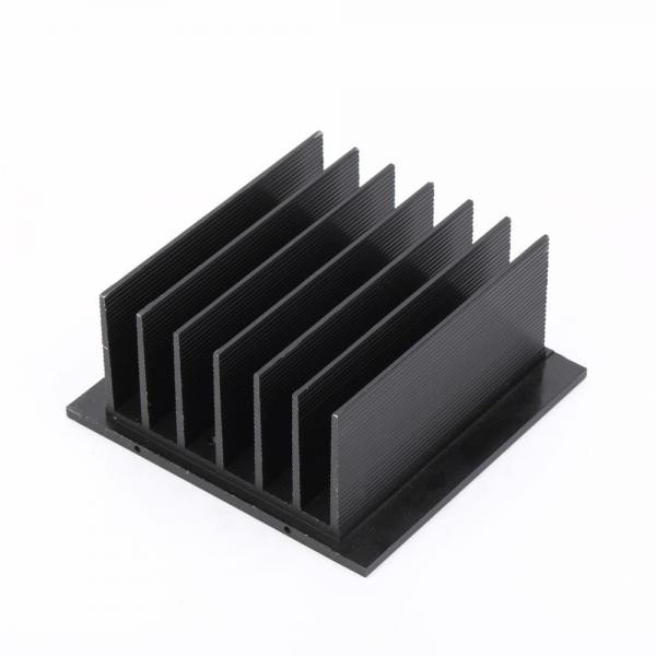 Quality Anodized Black Extruded Aluminium Heatsink Profile Comb Shape for sale