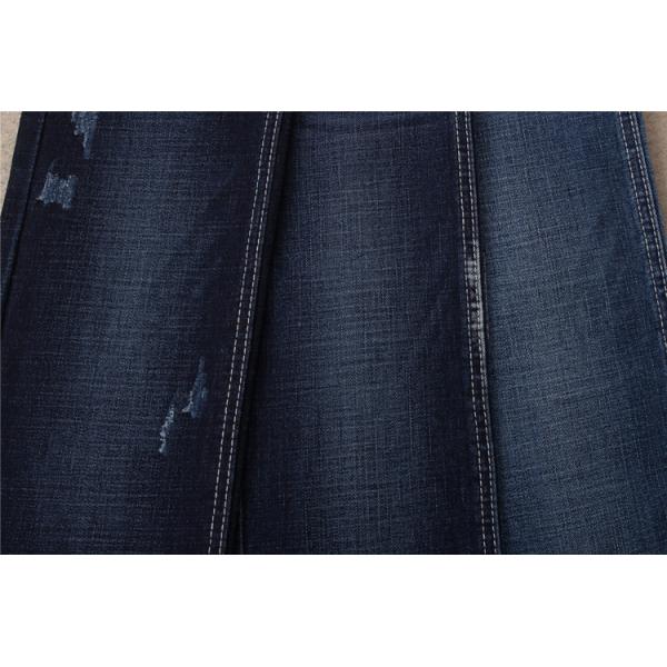 Quality 10.5 Oz TR Dark Blue Denim Fabric Crosshatch Fabric Material Denim Lycra Fabric for sale