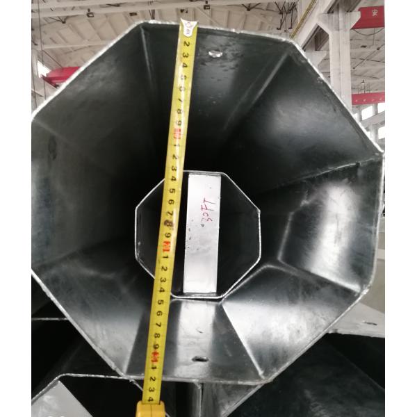 Quality 40FT 11900mm 3mm Thick Hot Dip Galvanized Octagonal Steel Pole for sale