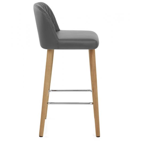 Quality Grey PU Bar Stool Chair for sale