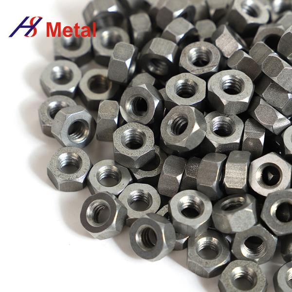 Quality Mo1 Mo2 Heavy Non Ferrous Metals Molybdenum Hex Nuts Black Or Polish Surface for sale