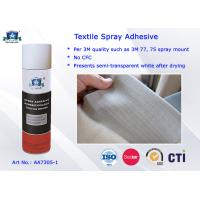 China Acrylic Textile Fabric Spray Adhesive /  Embrodeiry Adhesive Spray factory