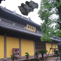 China Buddhist Classic Grey Ceramic Roof Tiles 160mm Chinese Temple Shaolin factory