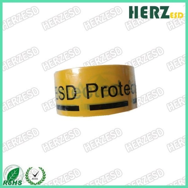 Quality Protect Area ESD Warning Tape / ESD Safe Tape Size 50mm * 33M Core Diameter 76mm for sale