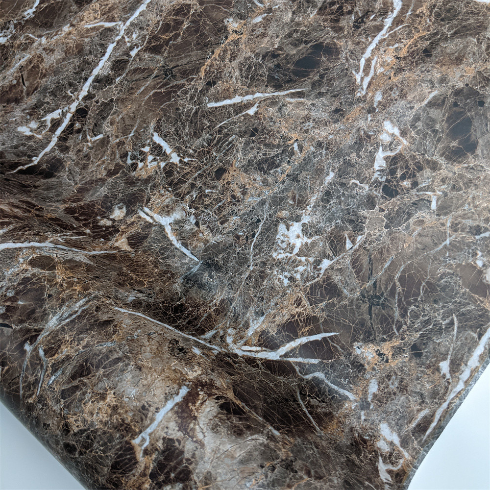 China Marble Design PVC Interior Film For Kitchen Counter Top Decoration factory
