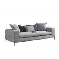 Quality KD metal base fabric sofa high density pure foam seat cushions superior fiber for sale